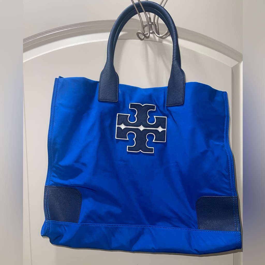 Tory Burch Blue Tote Bag